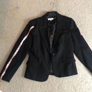 Calvin Klein Suit Blazer Jacket Size 6 one button black